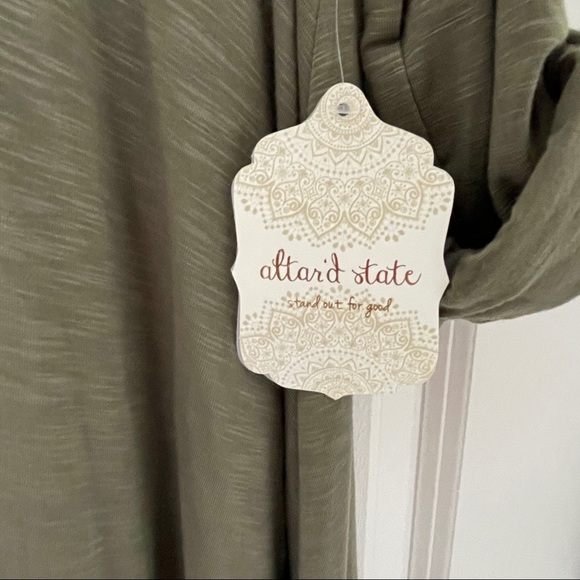 NWT Altar’d State Olive Rolled Sleeve Dress - Picture 5 of 5